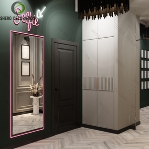 ตู้โชว์เครื่องสำอางสำหรับร้านเสริมสวยตู้โชว์เล็บประตูกระจกผลิตภัณฑ์ดูแลผิวชั้นวางหลายชั้น - Product Image 5