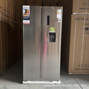<span class=keywords><strong>Réfrigérateur</strong></span> distributeur d'eau électrique double porte en acier inoxydable, sans givre, avec écran LED et grande capacité – Meilleures ventes - Product Image 3
