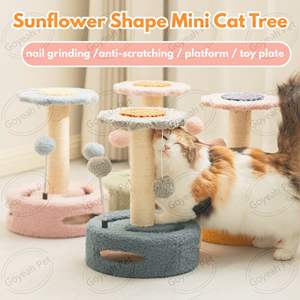 Torre para Gatos de Tamaño Pequeño con Poste Rascador, Cubierta de Sisal sin Residuos, Árbol para Gatos Multifuncional - Product Image 2