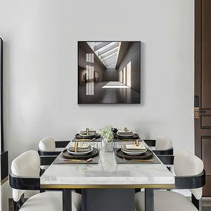 Peinture décorative artistique avec effet d'extension de lumière et d'ombre <span class=keywords><strong>sur</strong></span> <span class=keywords><strong>le</strong></span> mur de fond du <span class=keywords><strong>restaurant</strong></span> Peinture en porcelaine de cristal - Product Image 5