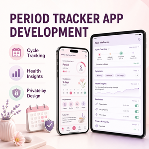 Développement d'une application personnalisée de suivi des règles pour femmes, compatible iOS et Android, avec suivi du cycle et prédiction de l'ovulation, LionCreate - Product Image 2