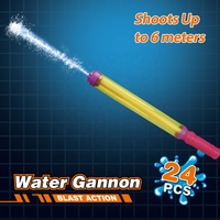 Pistola de agua, Cañón de agua transparente, juguete para niños, juego de disparos de agua al aire libre de verano Popular