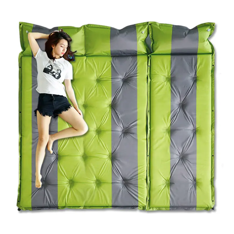 Экологичный Самонадувающийся надувной коврик для сна с легким весом, коврик для сна для кемпинга с подушкой