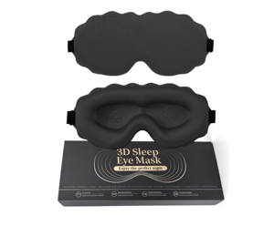 Masque de sommeil 3D BSCI pour le voyage, cache-yeux occultant pour <span class=keywords><strong>un</strong></span> sommeil réparateur, aide au sommeil nocturne - Product Image 1