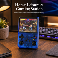Konsol Game Genggam Android R36S Media Layar IPS 3.5 Inci WiFi 20000 Game 64GB dengan YouTube Pemutar Game Retro 3500mAh