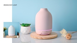 150ml tinh dầu hương thơm khuếch tán gốm hương thơm Máy hộ gia đình gốm hương thơm khuếch tán với 7 màu LED thay đổi đêm đèn - Product Image 5