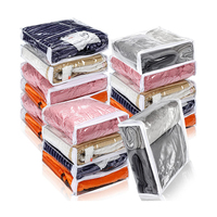 Haute qualité anti-mites en plastique clair pull couvertures lin drap de lit oreiller couette voyage stockage organisateur sac ensemble pour vêtements