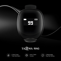 Reloj Despertador Inteligente 3 en 1 con Pantalla OLED, Anillo Contador Portátil T1 con Carcasa de Plástico, Éxito de Ventas en el Medio Oriente