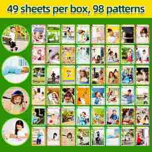 Tarjetas de Memoria con Imágenes de Acciones para el Aprendizaje Interactivo en Casa, 49 Tarjetas de Verbos para Niños - Product Image 2