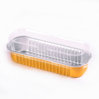 Récipient en aluminium de cuisson non toxique certifié par la FDA de 270ml casserole en plastique de 270ml avec testeur de gâteau à emporter de plateau en aluminium de 270ml