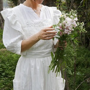 Francés Retro INS Lolita Falda larga de encaje Floral Chef algodón <span class=keywords><strong>camarero</strong></span> uniforme cocina cafetería cocina restaurante delantales - Product Image 2