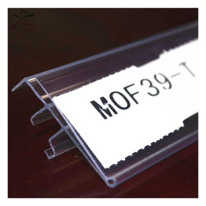 Nhựa Nhãn Chủ Hiển Thị Dữ Liệu <span class=keywords><strong>Strip</strong></span> Cho Siêu Thị PVC Giá Nhựa Thẻ Cho Kệ Lưu Trữ - Product Image 2