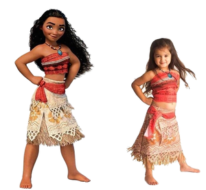 Venta al por mayor Halloween Moana princesa Cosplay disfraz niñas <span class=keywords><strong>sirena</strong></span> Anime <span class=keywords><strong>traje</strong></span> <span class=keywords><strong>para</strong></span> <span class=keywords><strong>cumpleaños</strong></span> <span class=keywords><strong>de</strong></span> los niños carnaval océano aventura - Product Image 4
