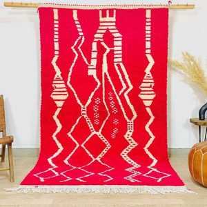 พรมปูพื้นลายแอ็บสแตรกต์สไตล์โมร็อกโกสุดหรูผ้าฝ้ายปรับขนาดได้ตามต้องการสำหรับการออกกำลังกายที่บ้านเทคนิคการทอผ้าปิกนิก - Product Image 2