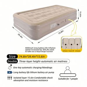 Colchón de Aire de Lujo Baiyuheng Directo de Fábrica, Colchón de Aire Doble, Colchón Inflable Impermeable para Campamento, Aventuras al Aire Libre - Product Image 2