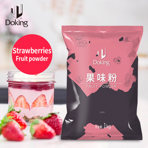 Fábrica OEM, venta al por mayor, producto de fruta en polvo, materiales de té de la leche, té de burbujas, polvo de fruta, sabor a fresa, té de la leche en polvo - Product Image 1