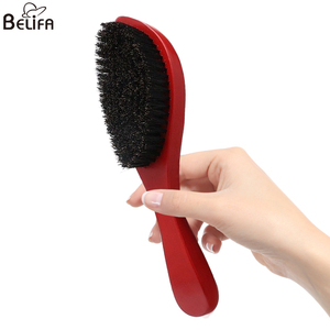 Nuovo <span class=keywords><strong>Kit</strong></span> di Spazzole per la Cura della <span class=keywords><strong>Barba</strong></span> da Uomo: Spazzola Curva in Setole di Cinghiale per Onde e <span class=keywords><strong>Barba</strong></span>, Pennello da <span class=keywords><strong>Barba</strong></span> - Product Image 3