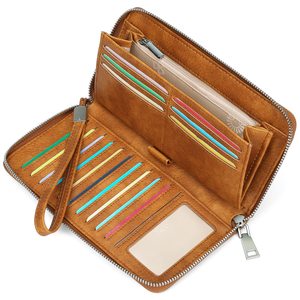 Women's Wallet Large Capacity Multi Card Slots RFID Blocking Zipper <b>Clutch</b> <b>Bag</b> Everyday Use - Product Image 1