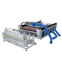 Mesin Pemotong Laser CO2 CNC Tipe Gantry 150W untuk Kain/Kulit/Kertas Gulung Berpendingin Air AI/PLT Produktivitas Tinggi 120m/menit