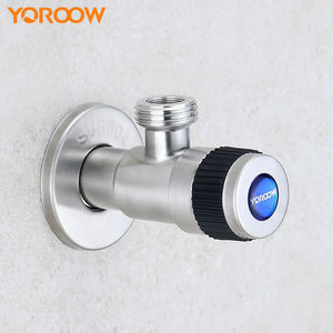 Vanne d'arrêt murale bidirectionnelle G1/2 de 90 degrés Dn15, en acier inoxydable 304, pour salle de bains, excellente qualité - Product Image 2
