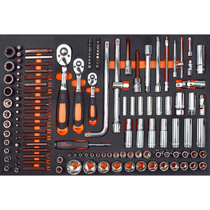 Ensemble de chariot à outils Avebor de 176 pièces, chariot de rangement mobile en métal à 3 tiroirs - Product Image 1
