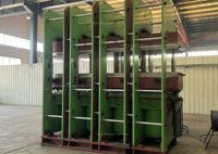Nouvelle conception économe en énergie, machine de vulcanisation automatique de type cadre pour roulements de moteur et boîtes de vitesses, pour la production de caoutchouc de haute précision