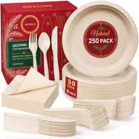 Ensemble de vaisselle jetable JIAHUI pour fête de Noël, assiettes, couverts, gobelets, écologiques, pour réunion de famille, dîner de fête, mariage