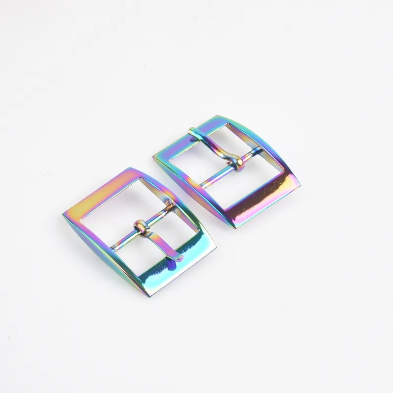 Rainbow 25mm Metal Pin Buckle Luxury Strong Leather Belt Buckle