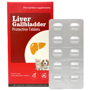 Tabletas Protectoras de Hígado y Vesícula Biliar para Perros y Gatos - Suplemento 3 en 1 para Reparación del Hígado, Alivio de <span class=keywords><strong>Hepatitis</strong></span> y Jaunice, con Vitamina E - Product Image 1