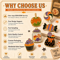 Schmetterlingsverschluss mit individuellem Logo-Design, Halloween-Süßigkeiten, Hart- und Weichemaille-Metallbroschen, Anstecknadeln für Geschenke, Einzelhandel, Events und Werbeaktionen