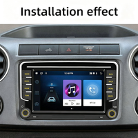 Autoradio Android 7 pouces pour montage sur tableau de bord VW, écran tactile capacitif IPS 1024x600, CarPlay, Android Auto, Wi-Fi intégré, USB