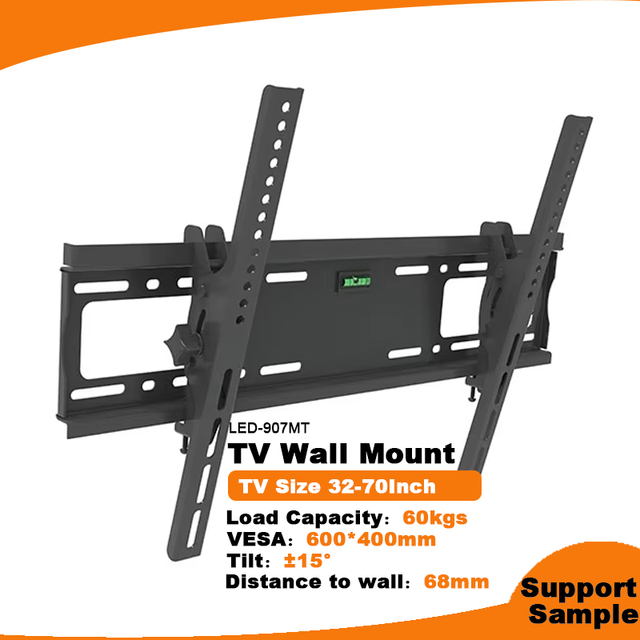 Max VESA 600x400mm LED-907MT Flat TV Wall Mount Bracket for 32-70 Inch LED LCD OLED 4K TVs Composed Steel Plasma