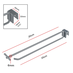 <strong>Supermarket</strong> Shelf Accessory Wire Slatwall <strong>Hook</strong> <strong>Display</strong> - Product Image 4