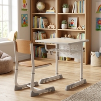 Meilleures ventes : Table d'étude pour étudiants avec structure métallique, bureaux en bois pour enfants – Fournisseurs