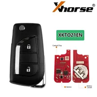 Llave Remota para Auto Xhorse de Segunda Generación XKTO12EN/XKTO20EN/XKKF05/6EN/XKHY25EN/XKB520EN/XKB526EN/XKB528EN - Fabricada en Plástico y Metal