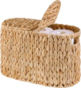 Jacinthe d'eau saule 4 rouleaux de <span class=keywords><strong>papier</strong></span> toilette panier de rangement couvert salle de bain - Product Image 5