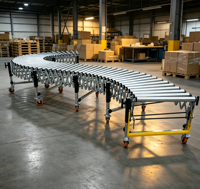 Équipement de transport : Roulettes universelles réglables en acier inoxydable avec frein pour convoyeur de chargement et de déchargement