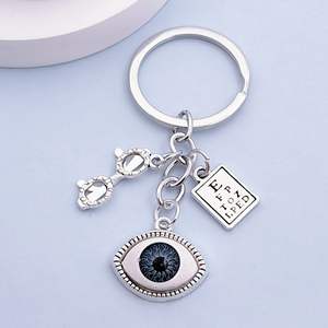 Gantungan kunci modis kreatif Aloi seng kacamata Bagan mata medis kacamata liontin logam gantungan kunci hadiah perawat dokter gantungan kunci - Product Image 5