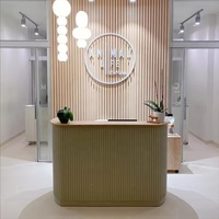 Comptoir de réception, comptoir d'accueil, mobilier de bureau commercial, design moderne pour hall d'hôtel, entreprise