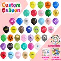 Vente en gros de ballons en latex écologiques personnalisés avec logo, impression professionnelle, haute qualité, publicité promotionnelle, Noël