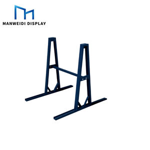 맞춤형 쿼츠 화강암 석재 유리 쇼케이스 보관 조절 가능 금속 산업용 랙 선반 슬랩 A 프레임 랙 - Product Image 2