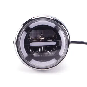 <span class=keywords><strong>Phare</strong></span> LED <span class=keywords><strong>rond</strong></span> universel pour motos, feux de course, faisceau haut et bas, pour Harley Sportster Iron 883, 1200, Dyna Street Bob, 1 pièce - Product Image 1