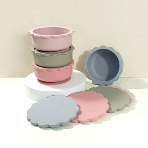 Nuovo Design <span class=keywords><strong>piatti</strong></span> e utensili per <span class=keywords><strong>bambini</strong></span> produttori di <span class=keywords><strong>piatti</strong></span> Set Non fuoriuscite ciotole per <span class=keywords><strong>bambini</strong></span> ciotola di alimentazione in Silicone forniture - Product Image 2
