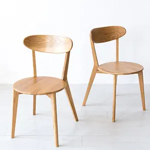 Cadeiras de madeira simples estilo país, cadeiras para sala de jantar, móveis, feitas na china