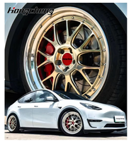 Jantes de luxe personnalisées 5x114.3 5x112 5x120 LM-R Sport Racing Gold Jantes 15-24 pouces 2 pièces forgées pour porsche bmw corvette