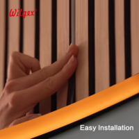 Bande lumineuse LED pour décoration murale en lattes de bois, intelligente et dimmable, Wi-Fi et télécommande IR, PCB flexible, découpe en intervalles de 50 mm, alimentation par prise.