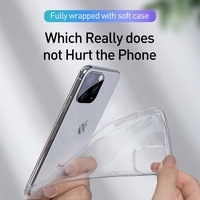 Coque en TPU transparente ultra-mince pour iPhone 12 Mini 12 Pro Max 13 X XR XS Max 6 7 8 Plus Autres modèles
