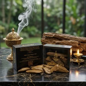 Sanai Barraq 50g Bois d'Oud, Agarwood authentique aux tons résineux veloutés pour la combustion de Bakhoor, l'aromathérapie d'intérieur et les moments de détente - Product Image 3