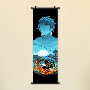 Póster de Tela Colgante de 70*25cm con 3000 Diseños de Anime Japonés, Personajes de <span class=keywords><strong>Demon</strong></span> <span class=keywords><strong>Slayer</strong></span>, Pinturas Fotográficas, Póster Enrollable para Pared - Product Image 5