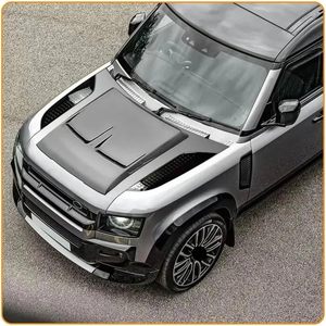 Cubierta de Ventilación Lateral para Capó Delantero Estilo 2026, ABS, Entrada de Aire, Cubierta Protectora contra Nieve para <span class=keywords><strong>Land</strong></span> <span class=keywords><strong>Rover</strong></span> <span class=keywords><strong>Defender</strong></span> 2020-2026 - Product Image 6